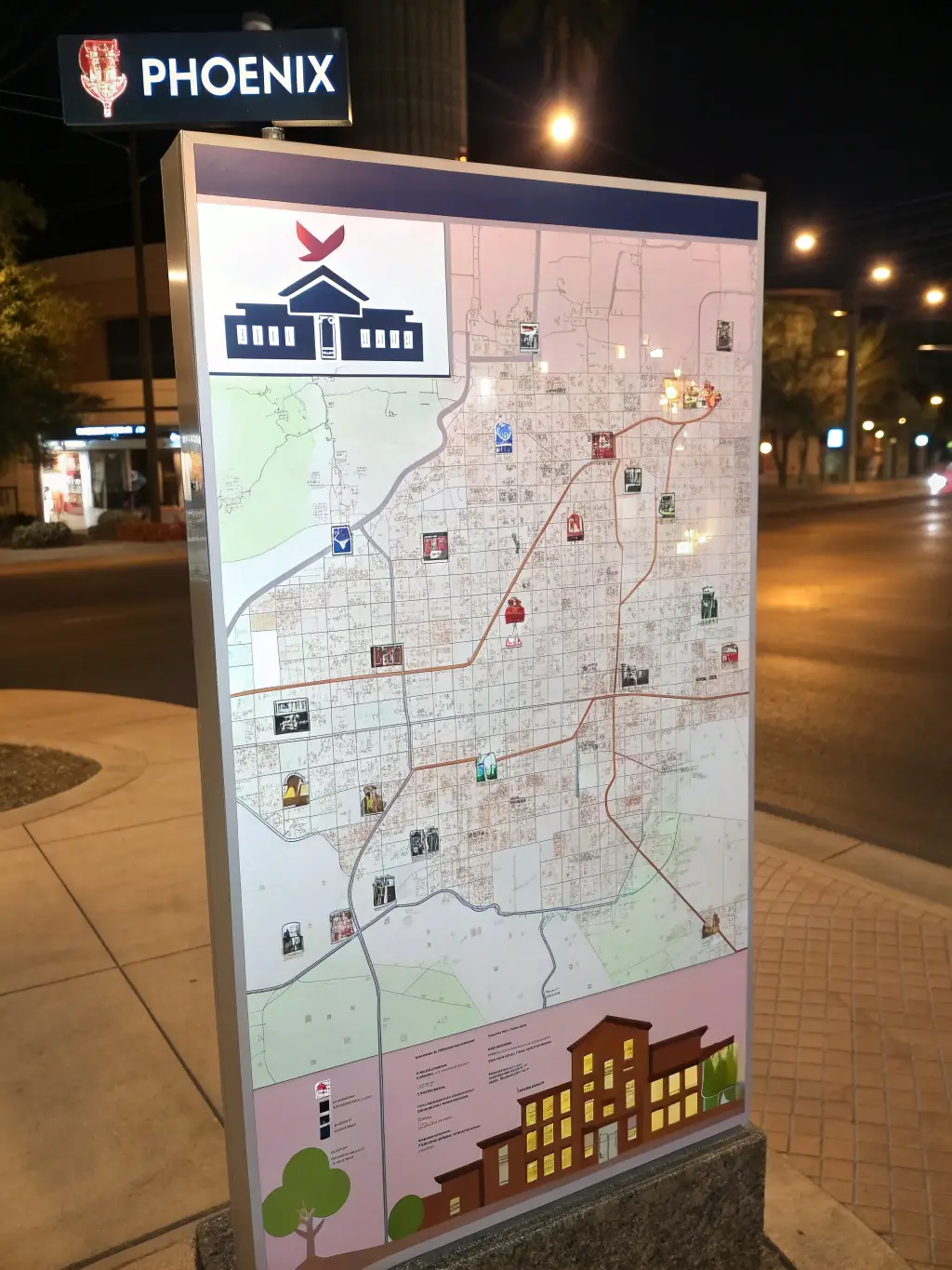 A map of Phoenix, Arizona, highlighting the service areas covered by Phoenix HVAC Pros.